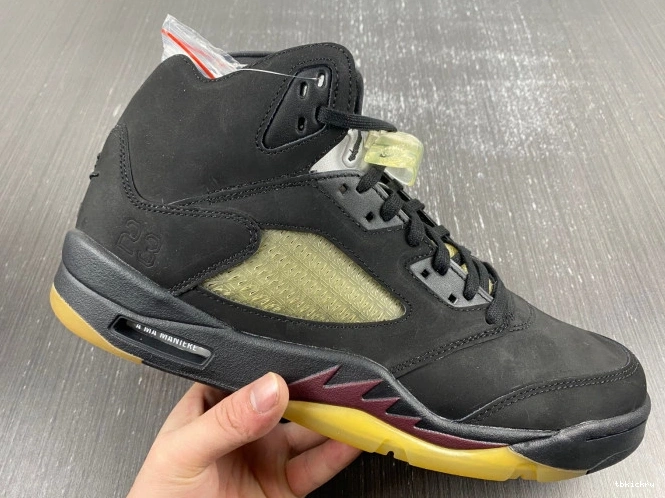 Cheap TBkick Black Maniere Air 5 A Ma Jordan x FD1330-001 0719